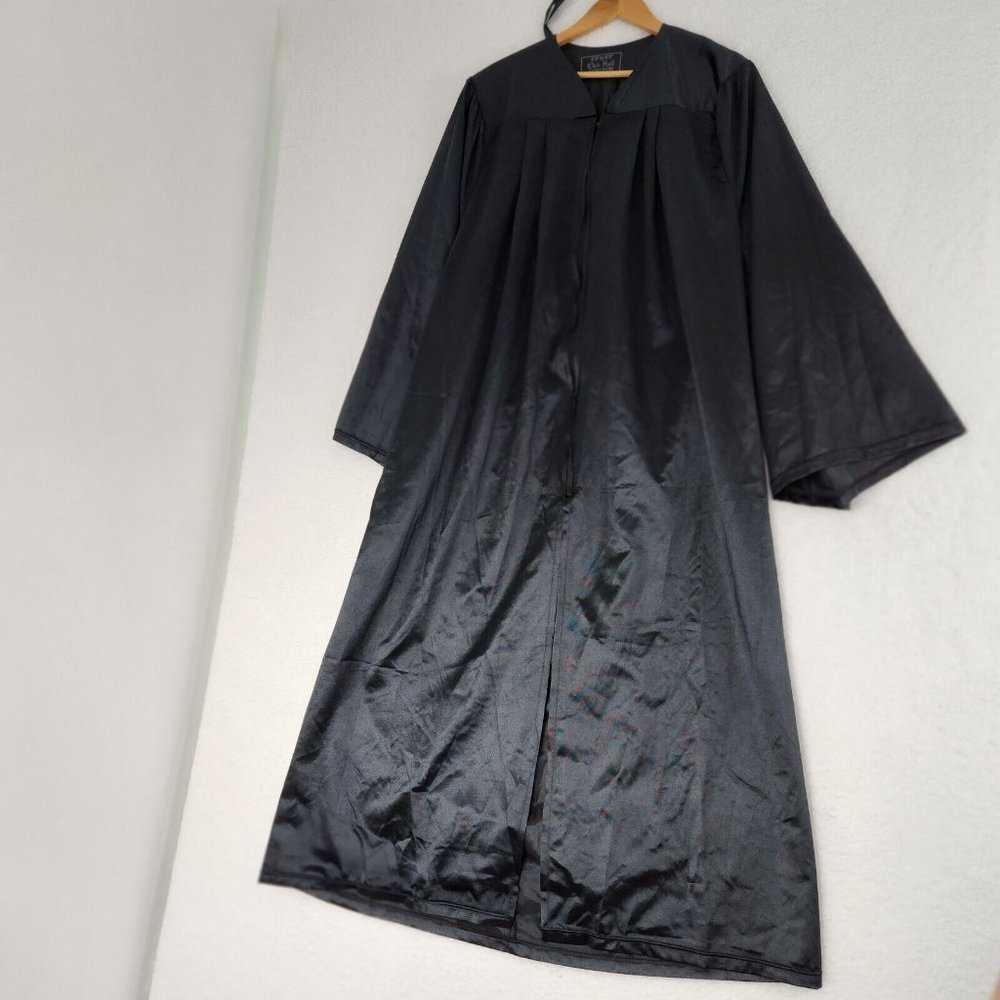 Graduation Robe Black Gown Oak Hill Horizon 6'3" To 6'5"